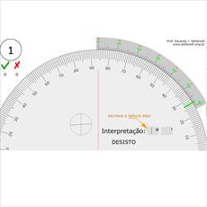 Simulation and Education degree protractor 90-0