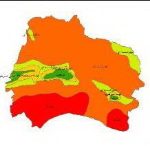 Climate classes map North Khorasan Province
