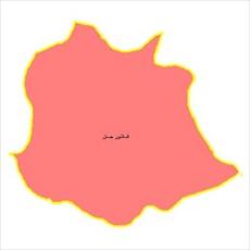 File political shape of Isfahan city